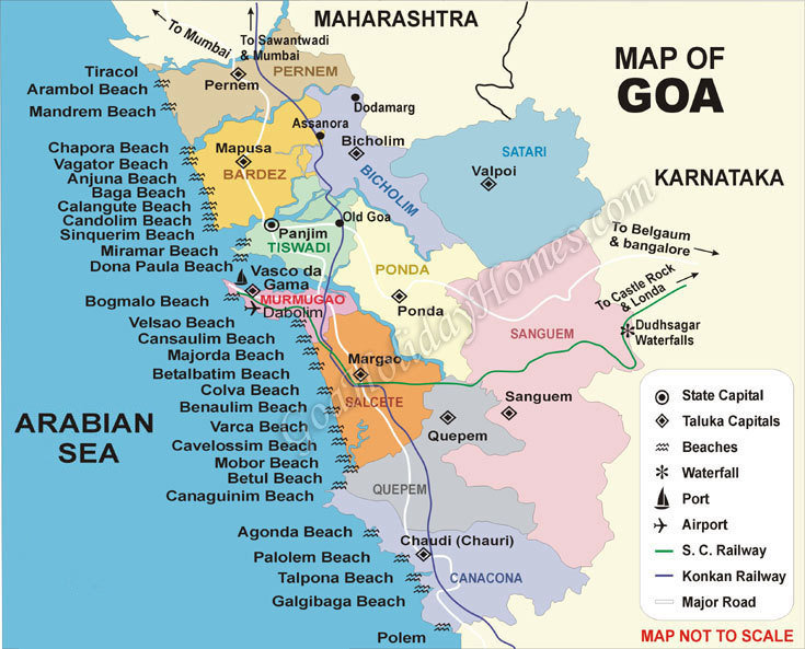 plots in south Goa Map
