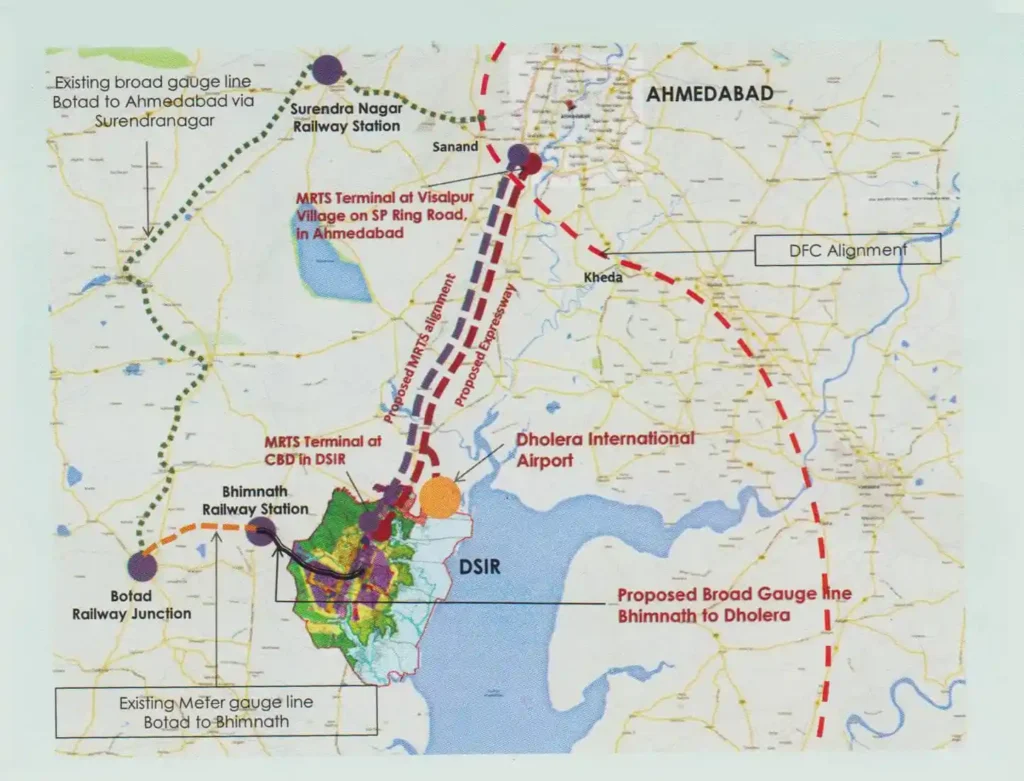 Dholera Airport map