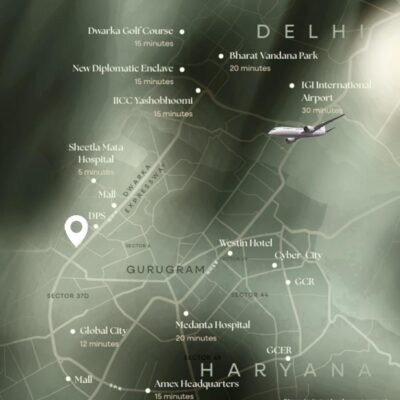 BPTP Gaia Residences Map