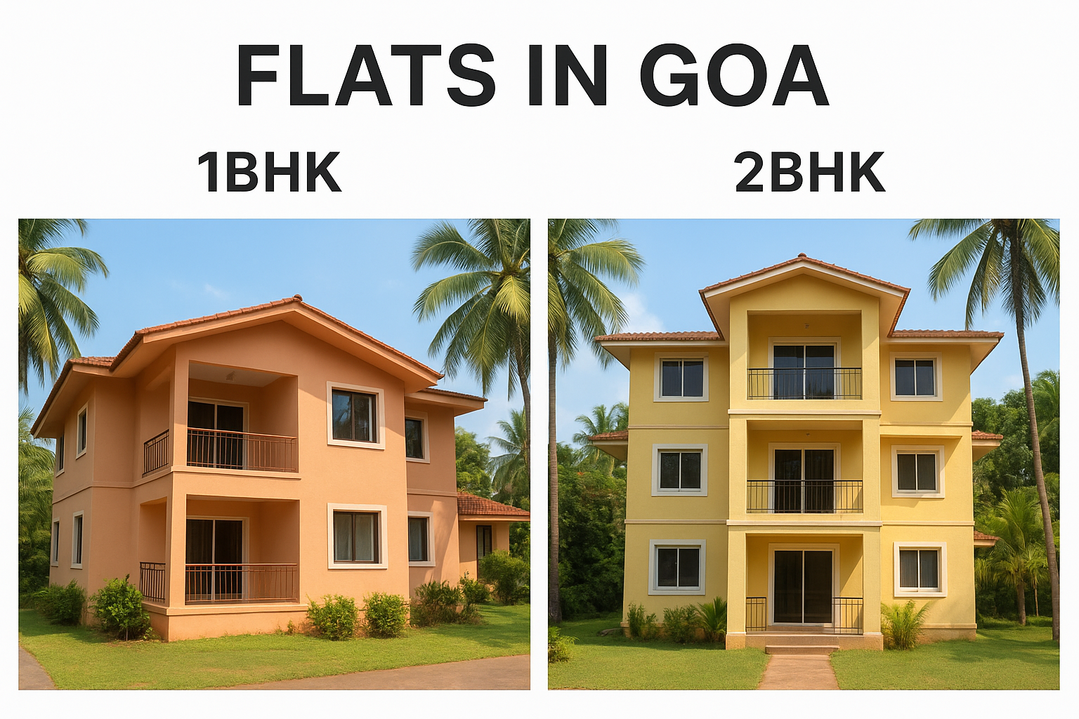 1BHK And 2 BHK Flats in Goa
