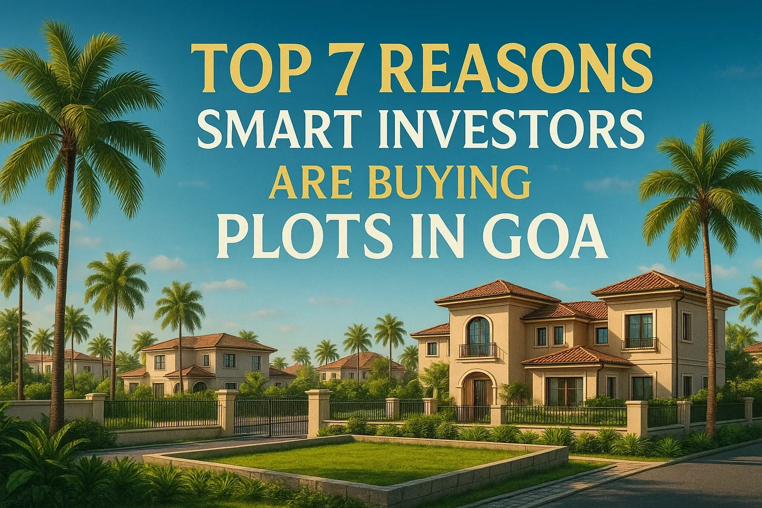 Top 7 Reasons Smart Investors Are Buying Plots in Goa