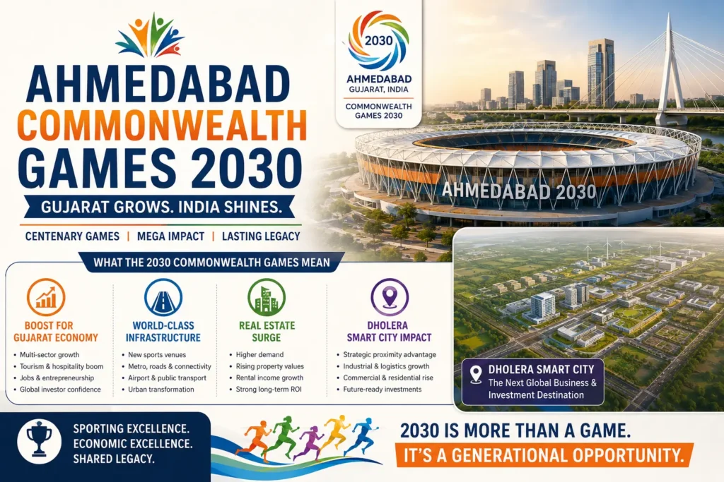 Current image: Ahmedabad Commonwealth Games 2030: Major Dholera Impact